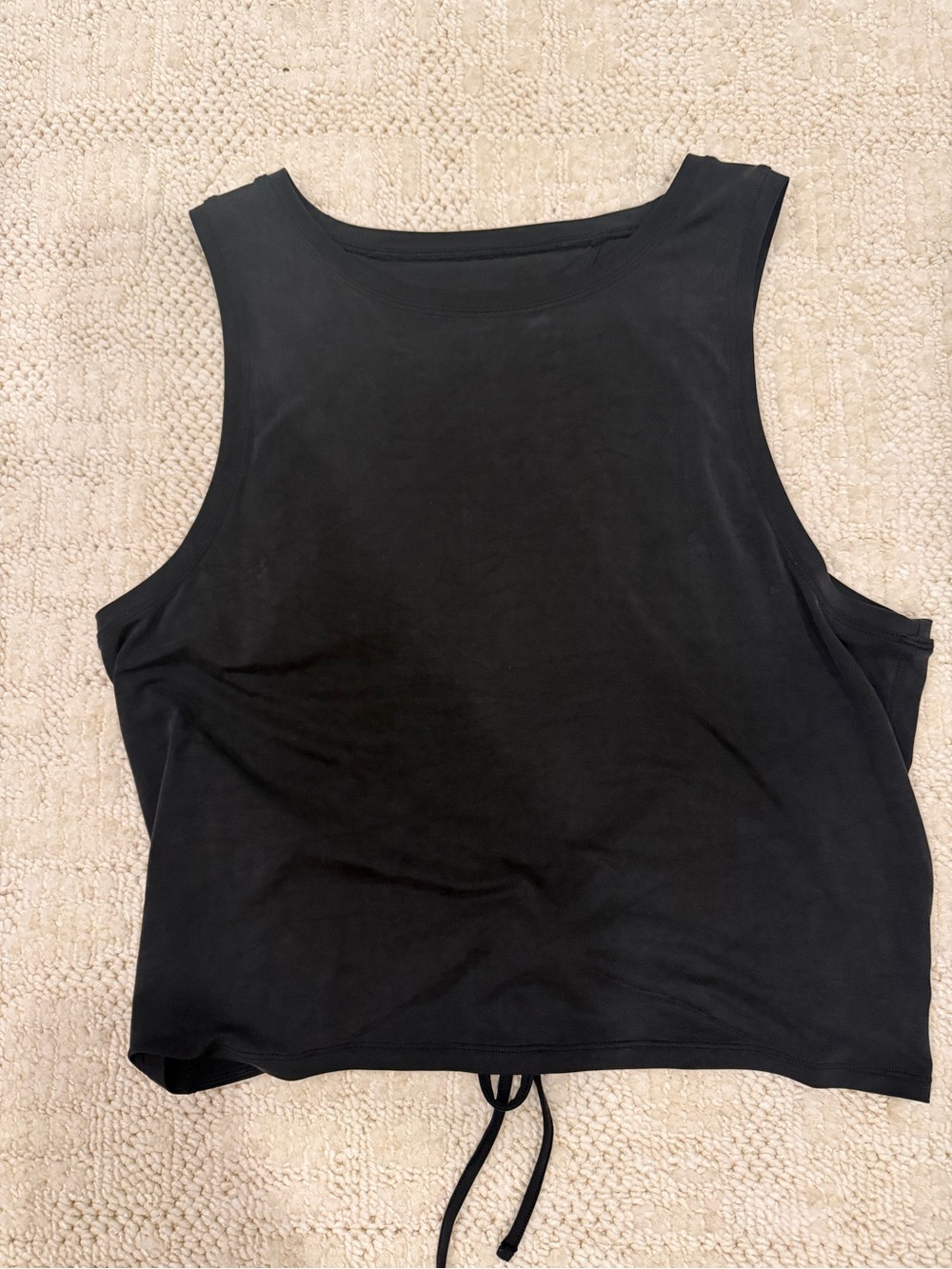 Lululemon Women’s Black back window cropped Tank